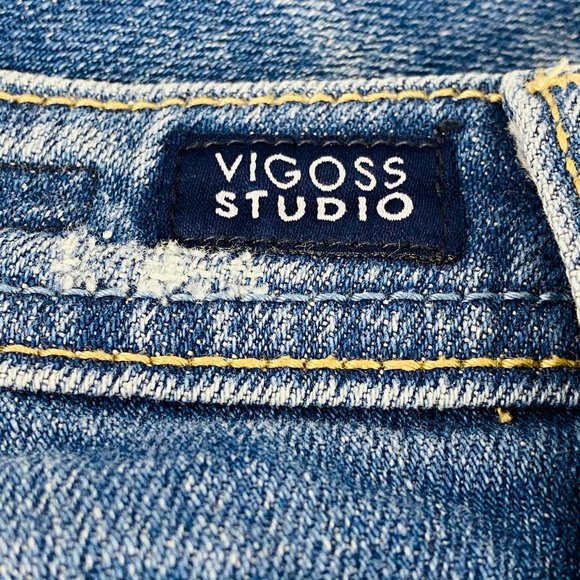 Vigoss Studio The Ritz Cuffed Jean Shorts 0 25 - Picture 8 of 10